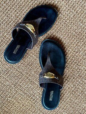 Michael Kors Tilly Thong Sandals MK Logo